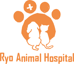 動物病院・ペットと親しみ／優しいとオレンジのロゴ