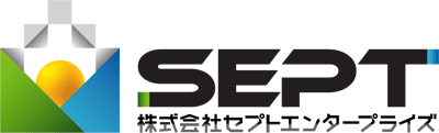 不動産業と親しみ／優しいとマルチカラーのロゴ