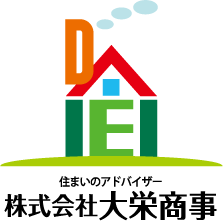 不動産業と親しみ／優しいとマルチカラーのロゴ