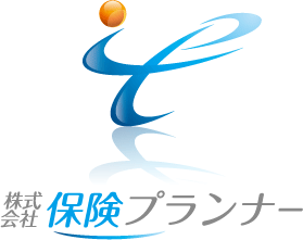 金融／保険／投資関連と立体的と青のロゴ