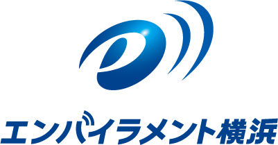 建築／建設／設備／設計／造園と堅め／堅実と青のロゴ