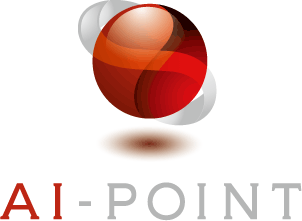 ソフトウェア・プログラム開発と堅め／堅実と赤のロゴ