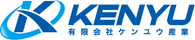 建築／建設／設備／設計／造園とシンプルと青のロゴ