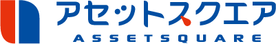 不動産業と親しみ／優しいと青のロゴ