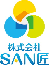 建築／建設／設備／設計／造園と親しみ／優しいとマルチカラーのロゴ