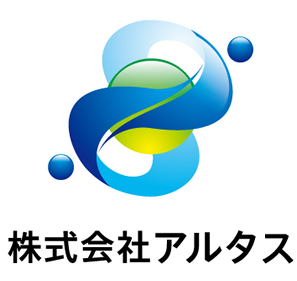 金融／保険／投資関連と立体的と青のロゴ