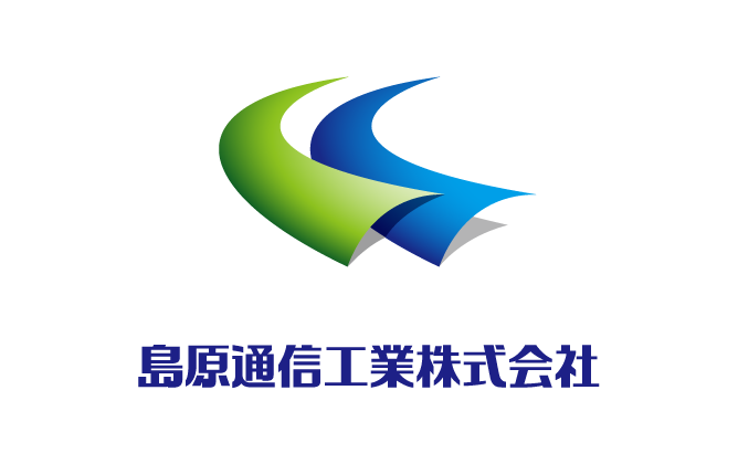 建築／建設／設備／設計／造園と近未来と青のロゴ