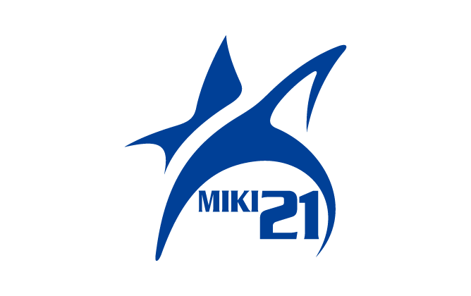 スポーツ系サービスとシンプルと青のロゴ