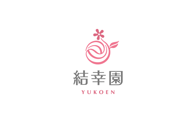介護/福祉と親しみ/優しいとピンクのロゴ