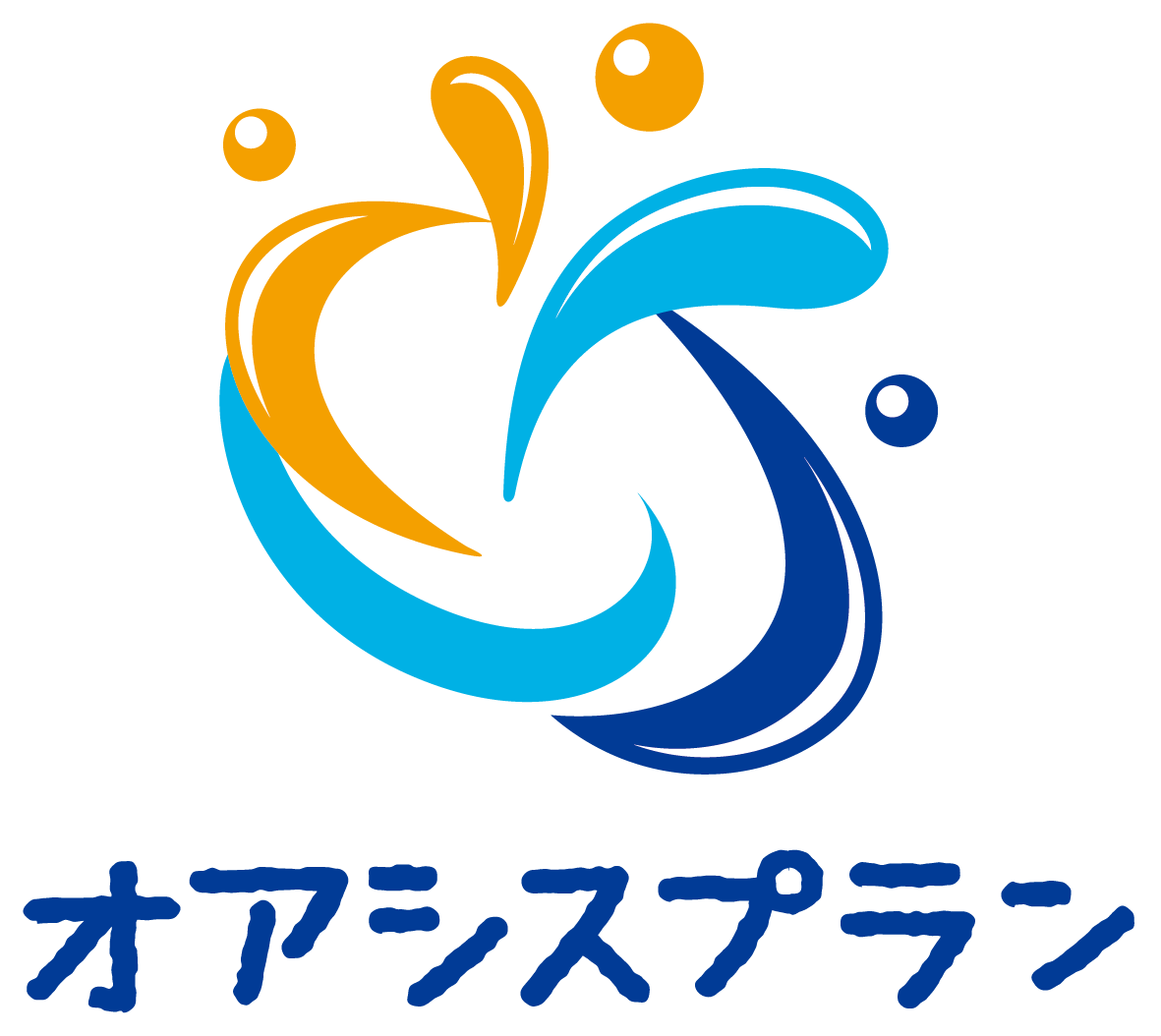 介護／福祉と親しみ／優しいと青のロゴ