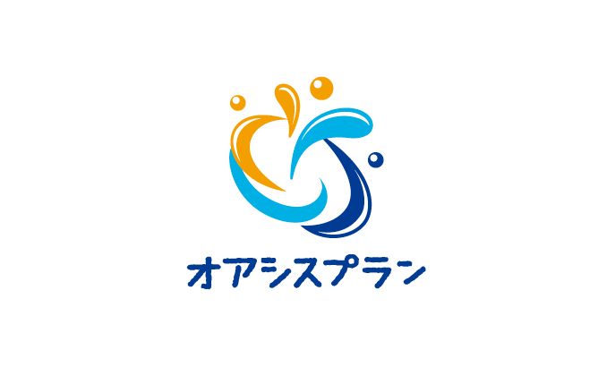 介護/福祉と親しみ/優しいと青のロゴ