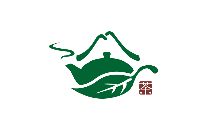 小売業と親しみ/優しいと緑のロゴ
