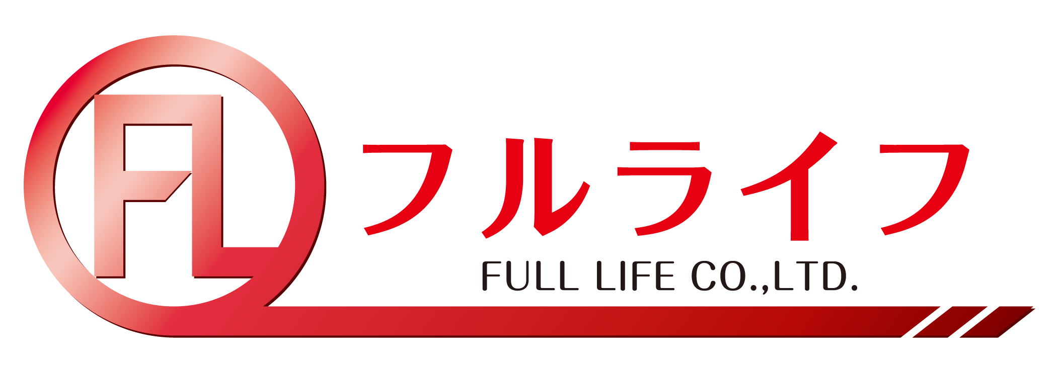 小売業と堅め／堅実と赤のロゴ