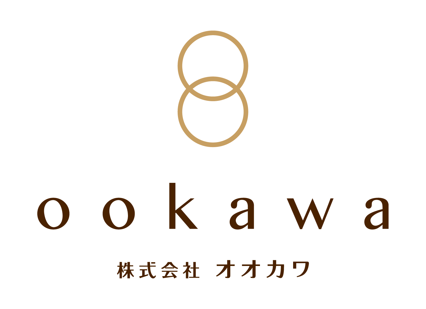 アパレル系と高級感／気品と茶のロゴ