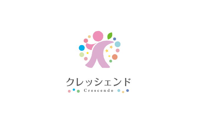 スポーツ系サービスと親しみ/優しいとマルチカラーのロゴ