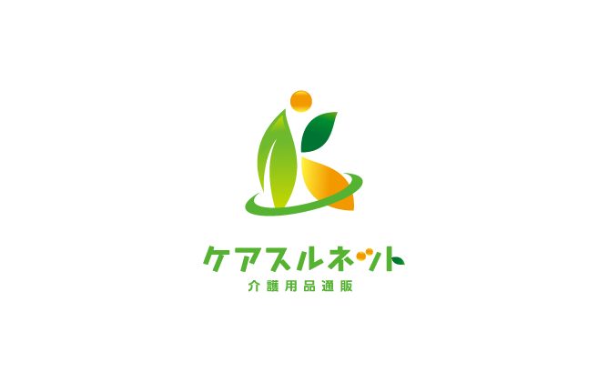 介護/福祉と親しみ/優しいと緑のロゴ