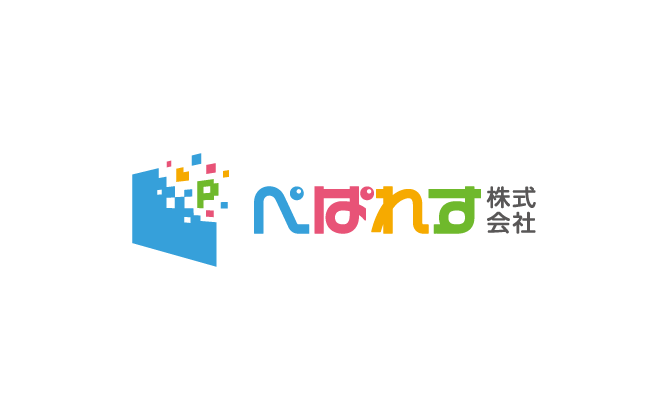 製造／メーカーと親しみ／優しいとマルチカラーのロゴ