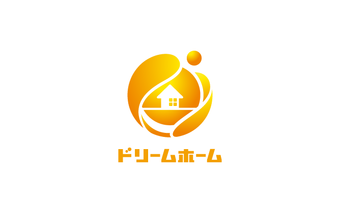 建築/建設/設備/設計/造園と親しみ/優しいとオレンジのロゴ