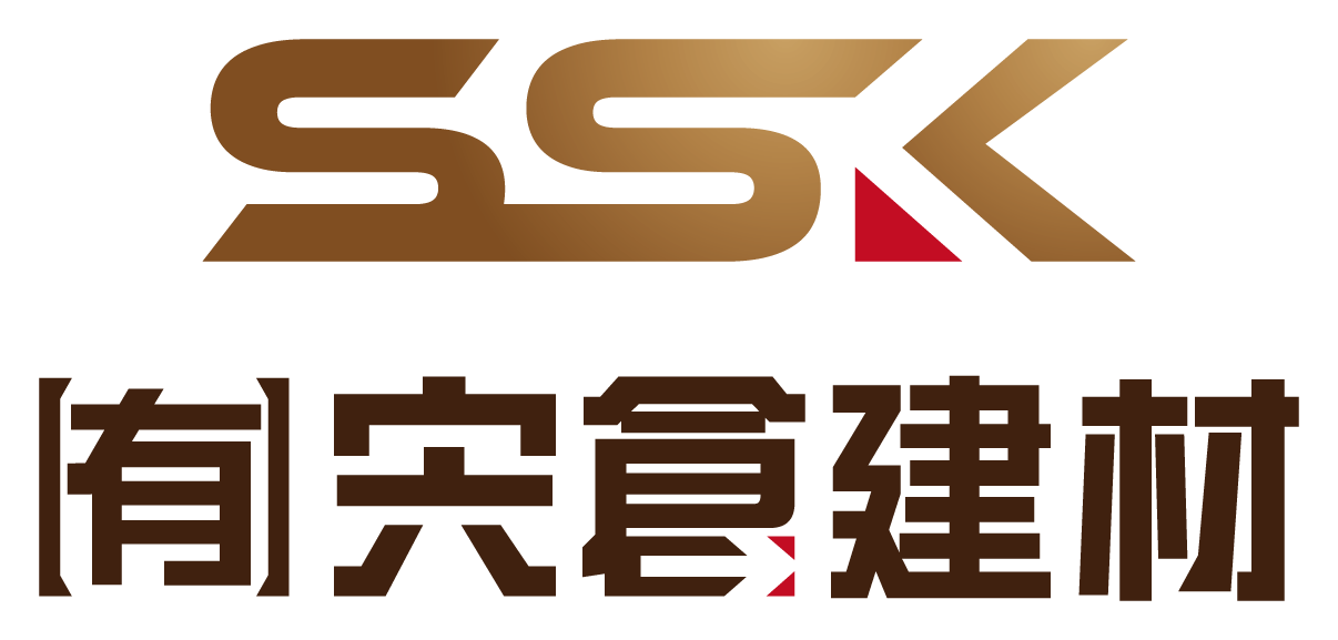 建築／建設／設備／設計／造園とイニシャル／文字と茶のロゴ