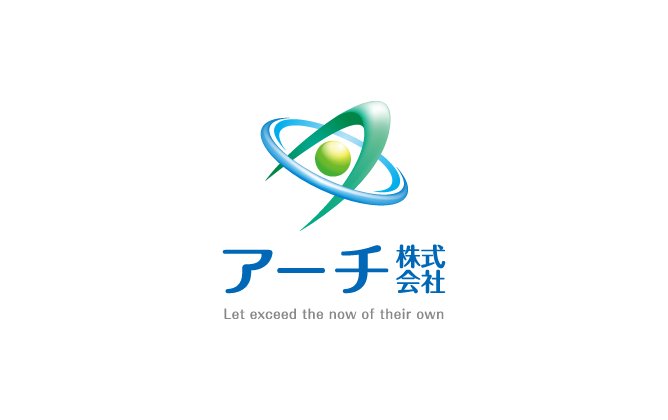 介護/福祉と近未来と青のロゴ