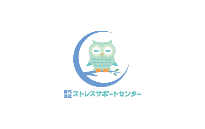 人材系サービスと親しみ/優しいと青のロゴ