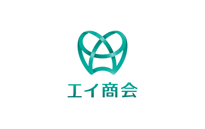 商社/卸売業と堅め/堅実と緑のロゴ