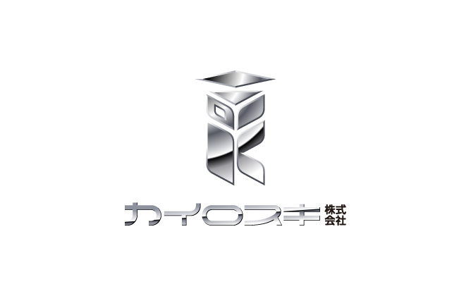 製造/メーカーと近未来と銀のロゴ