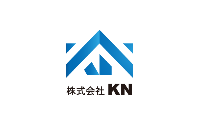 建築/建設/設備/設計/造園と堅め/堅実と青のロゴ