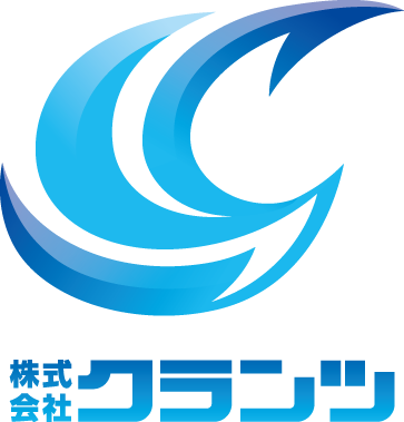 サービス業とシンプルと青のロゴ