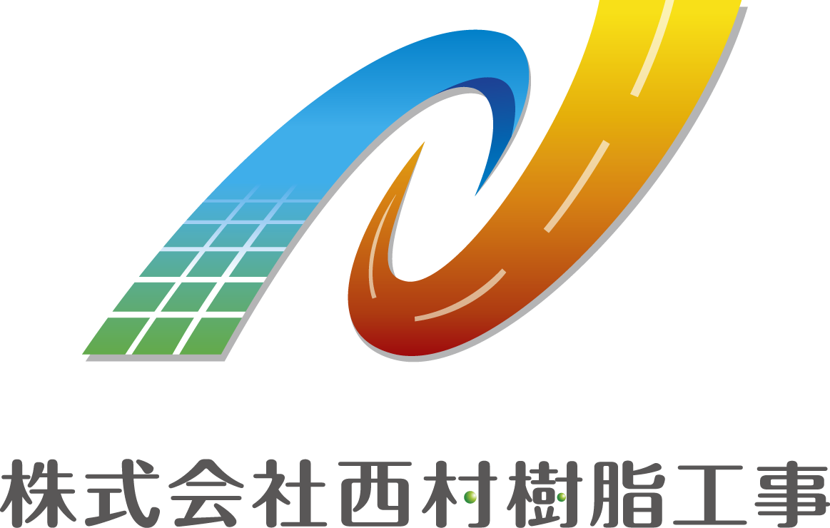 建築／建設／設備／設計／造園と近未来とマルチカラーのロゴ