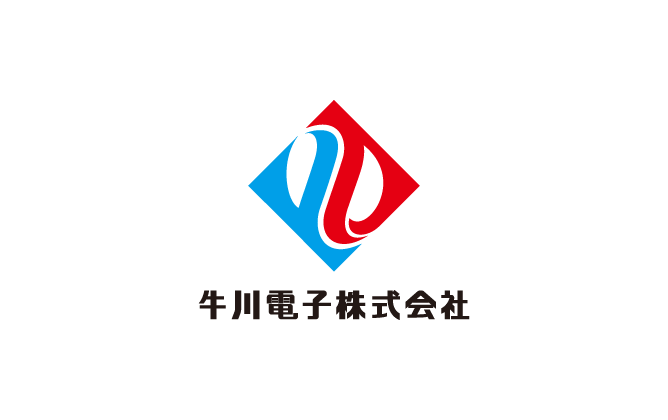 製造/メーカーと堅め/堅実と青のロゴ