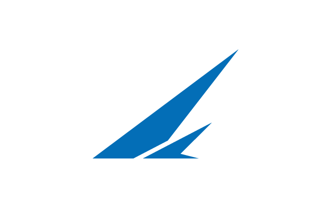 製造/メーカーと堅め/堅実と青のロゴ