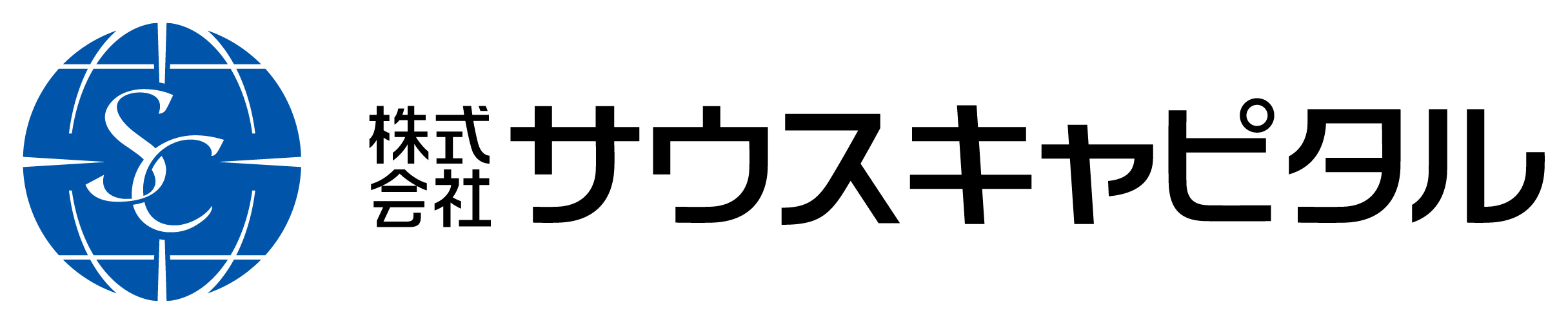 商社／卸売業と堅め／堅実と青のロゴ