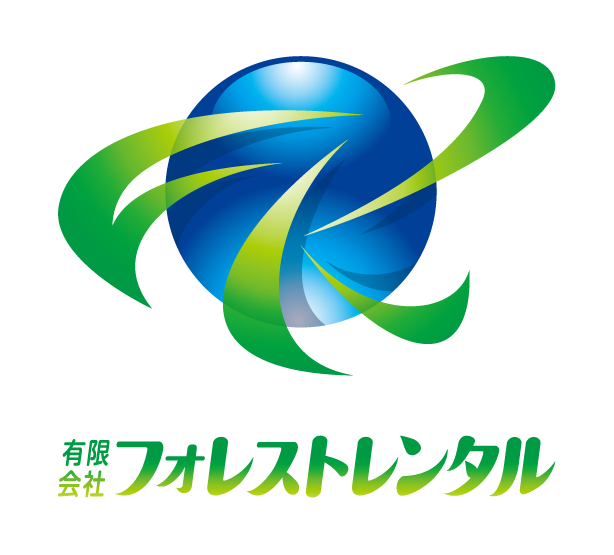 建築／建設／設備／設計／造園と立体的と青のロゴ