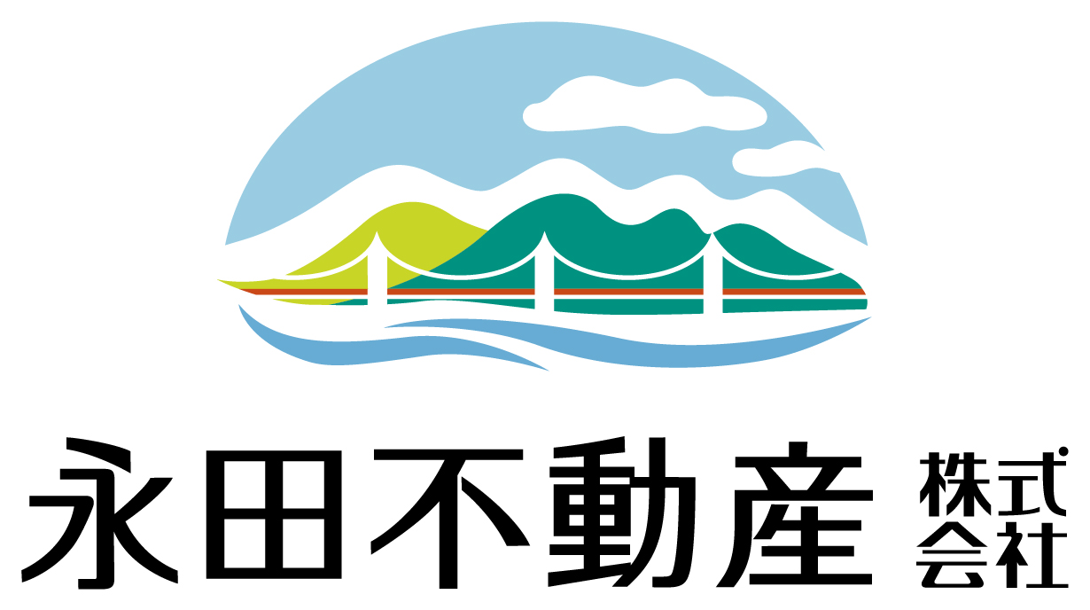 不動産業と親しみ／優しいとマルチカラーのロゴ