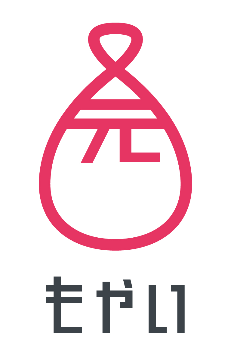 サービス業と親しみ／優しいと赤のロゴ