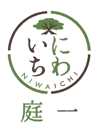 建築／建設／設備／設計／造園と親しみ／優しいと茶のロゴ