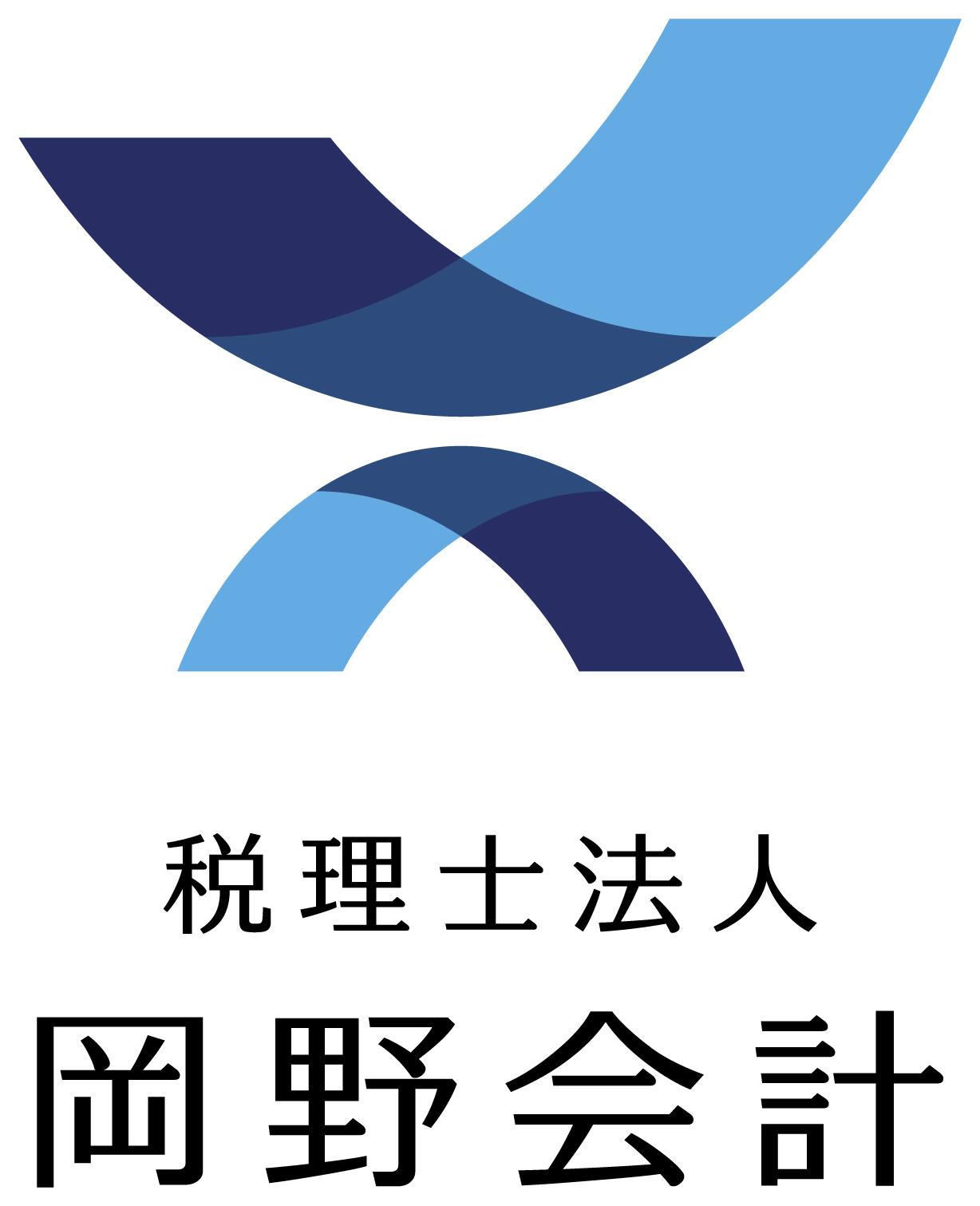 士業全般と堅め／堅実と青のロゴ