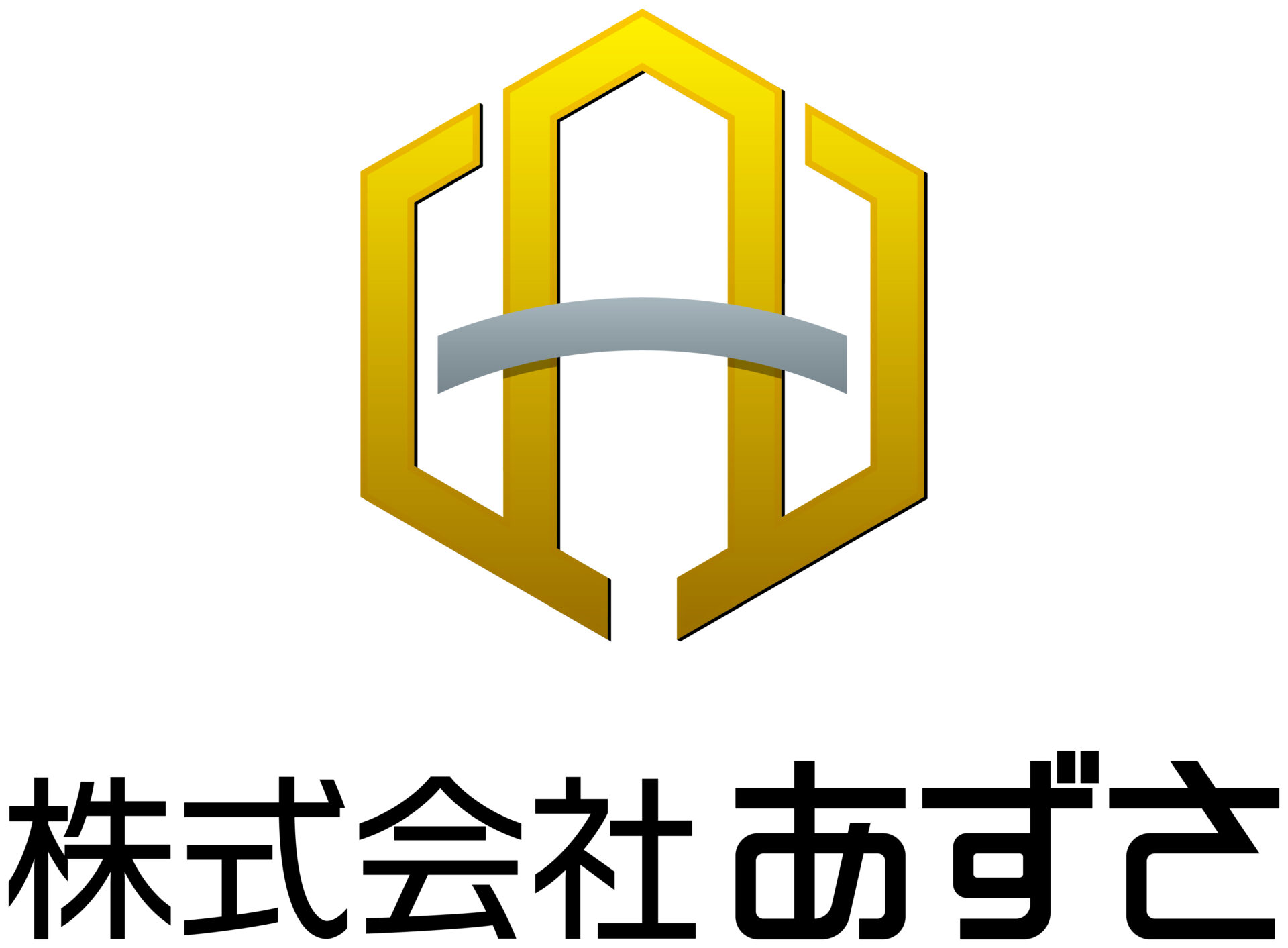 小売業と近未来と銀のロゴ
