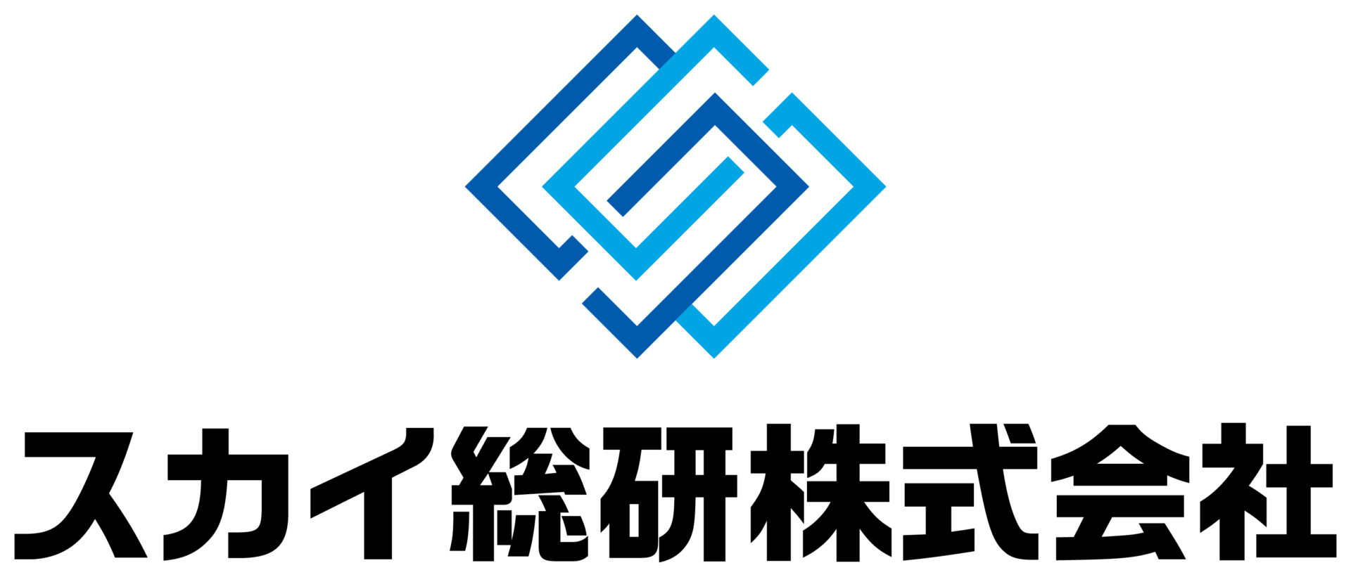製造／メーカーと堅め／堅実と青のロゴ