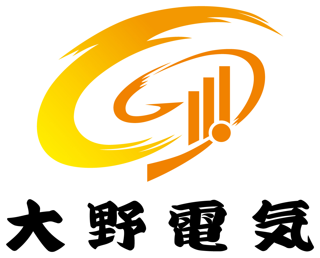建築／建設／設備／設計／造園と和風／筆タッチと黄のロゴ