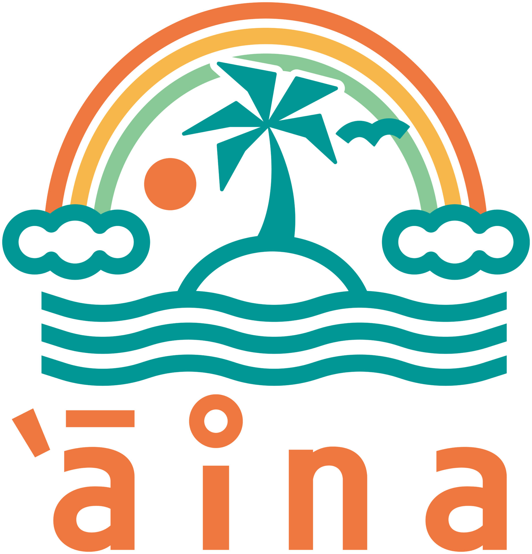 サービス業と親しみ／優しいと青のロゴ