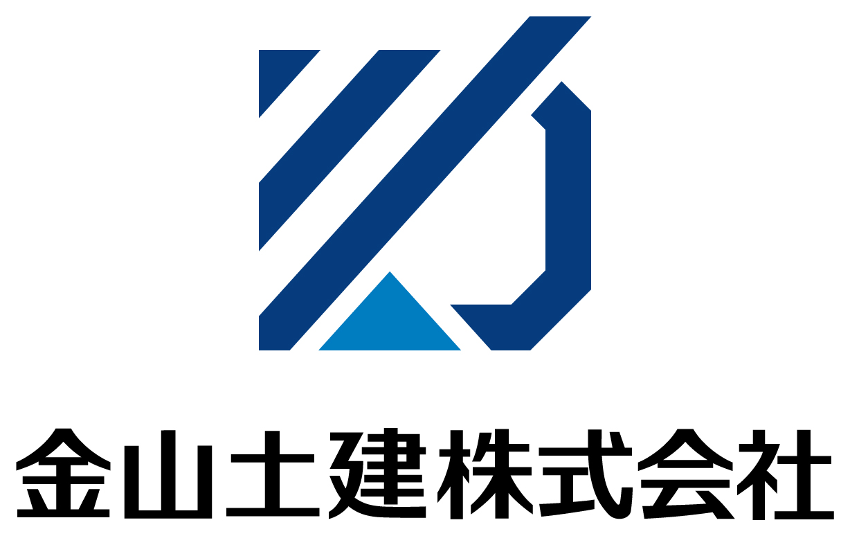 建築／建設／設備／設計／造園とイニシャル／文字と青のロゴ