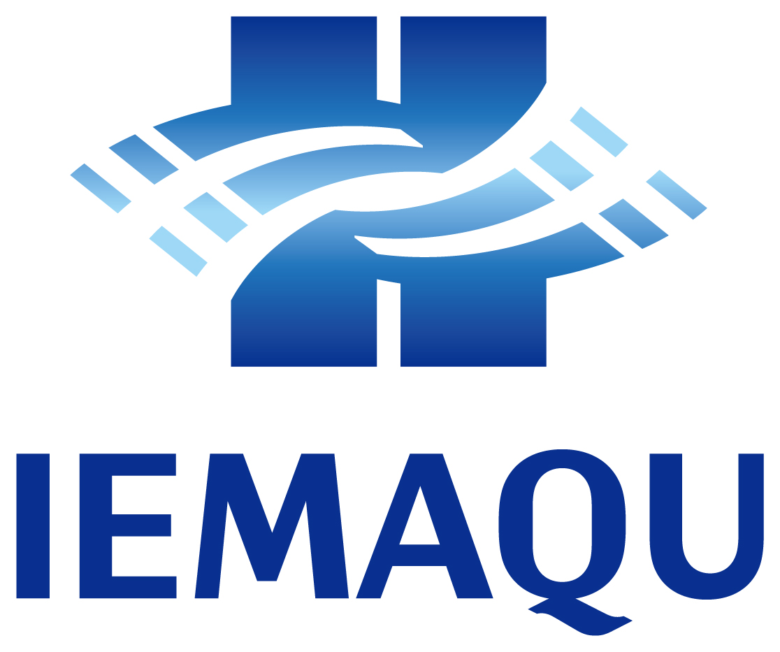 製造／メーカーとイニシャル／文字と青のロゴ